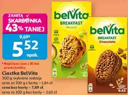 Auchan Ciastka belVita, 300 g, wybrane rodzaje oferta