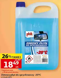 Auchan Zimowy płyn do spryskiwaczy -20°C Plak Premium oferta