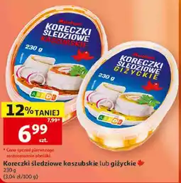 Auchan Koreczki śledziowe kaszubskie lub giżyckie Auchan oferta