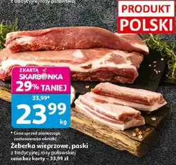 Auchan Żeberka wieprzowe, paski Pewni Dobrego z tradycyjnej rasy puławskiej oferta