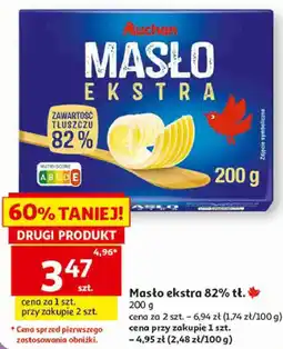 Auchan Masło ekstra 82% tł. Auchan oferta