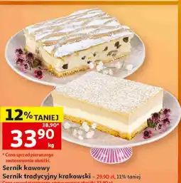 Auchan Sernik kawowy / Sernik tradycyjny krakowski oferta