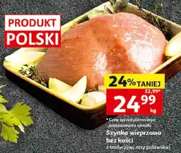 Auchan Szynka wieprzowa bez kości Pewni Dobrego z tradycyjnej rasy puławskiej oferta
