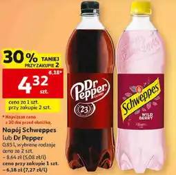 Auchan Napój Schweppes lub Dr Pepper oferta