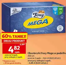 Auchan Chusteczki Foxy Mega w pudełku oferta