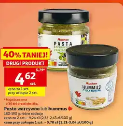 Auchan Auchan Pasta warzywna lub hummus oferta