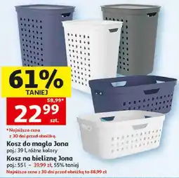 Auchan Kosz do magla Jona / Kosz na bieliznę Jona oferta