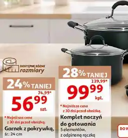 Auchan Garnek z pokrywką Actuel śr.: 24 cm oferta