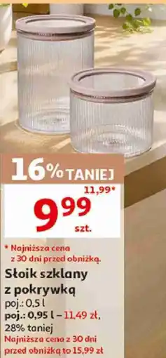 Auchan Słoik szklany z pokrywką Actuel oferta
