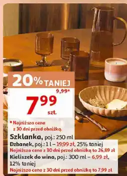 Auchan Szklanka, dzbanek lub kieliszek do wina actuel oferta