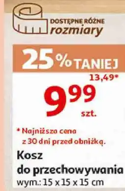 Auchan Kosz do przechowywania actuel oferta