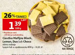 Auchan Ciastka Mafijne Black, Lemon, Duo lub Choco oferta