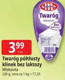 E.Leclerc Twaróg półtłusty klinek bez laktozy Mlekovita oferta