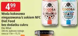 E.Leclerc Woda kokosowa niegazowana/ z sokiem NFC Diet Food bez dodatku cukru oferta