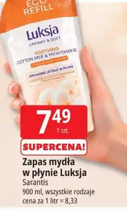 E.Leclerc Zapas mydła w płynie Luksja Sarantis oferta