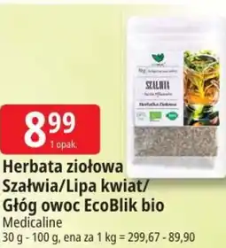 E.Leclerc Herbata ziołowa Szałwia/Lipa kwiat/ Głóg owoc EcoBlik bio oferta