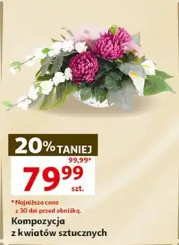 Auchan Kompozycja z kwiatów sztucznych oferta