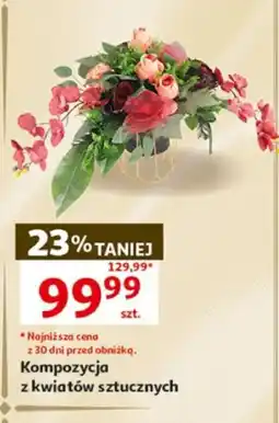 Auchan Kompozycja z kwiatów sztucznych oferta