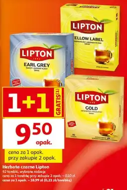 Auchan Herbata czarna Lipton oferta