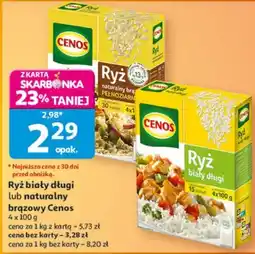 Auchan Ryż biały dług i naturalny brązowy Cenos oferta