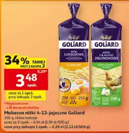 Auchan Makaron nitki 4-12-jajeczne Goliard oferta