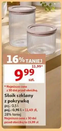 Auchan Słoik szklany z pokrywką oferta