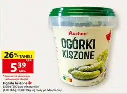 Auchan Ogórki kiszone oferta