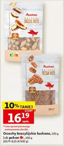 Auchan Orzechy brazylijskie łuskane oferta