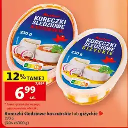 Auchan Koreczki śledziowe kaszubskie lub giżyckie oferta
