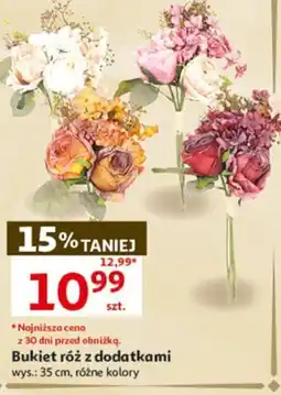 Auchan Bukiet róz z dodatkami oferta