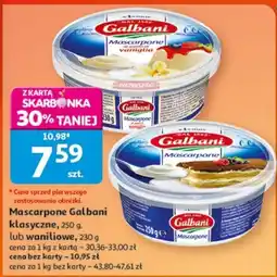 Auchan Mascarpone Galbani klasyczne oferta