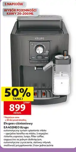 Auchan Ekspres ciśnieniowy EA402HEO Krups oferta