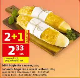 Auchan Mini bagietka z serem oferta