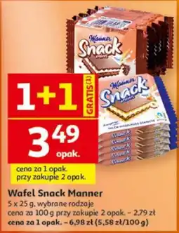 Auchan Wafel Snack Manner oferta