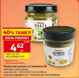 Auchan Pasta warzywna lub hummus oferta