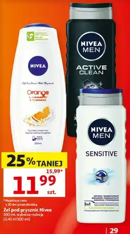 Auchan Żel pod prysznic Nivea oferta