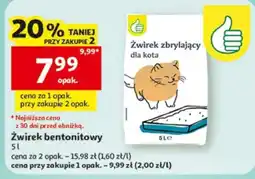 Auchan Żwirek zbrylający dla kota oferta