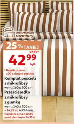 Auchan Komplet pościeli z mikrofibry oferta