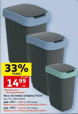 Auchan Kosz na śmieci uchylny Twist oferta