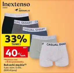 Auchan Inextenso Bokserki męskie oferta