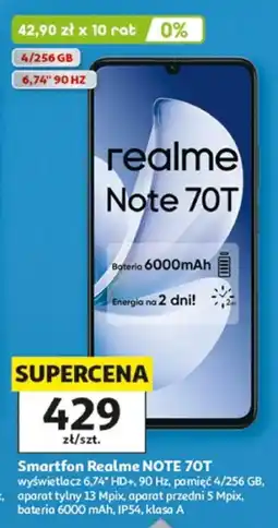 Auchan Smartfon Realme NOTE 70T oferta