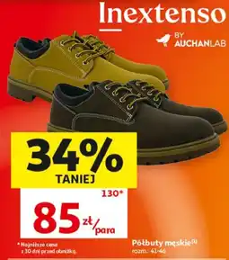 Auchan Półbuty męskie Inextenso oferta