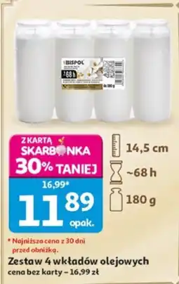 Auchan Zestaw 4 wkładek olejowych oferta