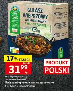 Auchan Gulasz wieprzowy wolno gotowany z tradycyjnej rasy puławskiej oferta