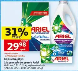 Auchan Kapsułki, płyn lub proszek do prania Ariel oferta