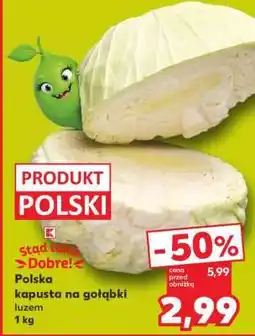 Kaufland Polska kapusta na gołąbki luzem 1 kg oferta