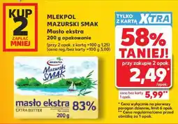 Kaufland MLEKPOL MAZURSKI SMAK Masło ekstra 200 g opakowanie oferta
