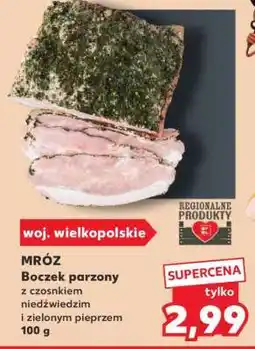 Kaufland MRÓZ Boczek parzony z czosnkiem niedźwiedzim i zielonym pieprzem 100 g oferta