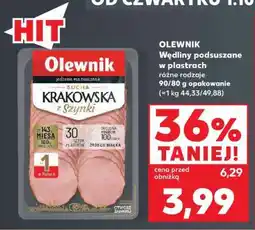 Kaufland OLEWNIK Wędliny podsuszane w plastrach różne rodzaje oferta