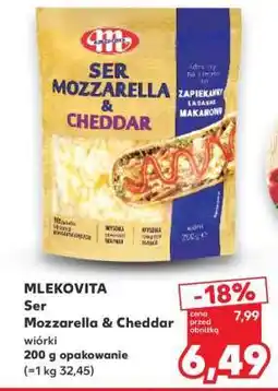 Kaufland MLEKOVITA Ser Mozzarella & Cheddar oferta